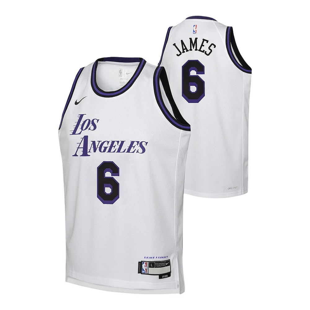 Youth Los Angeles Lakers Outerstuff LeBron James City Edition Jersey