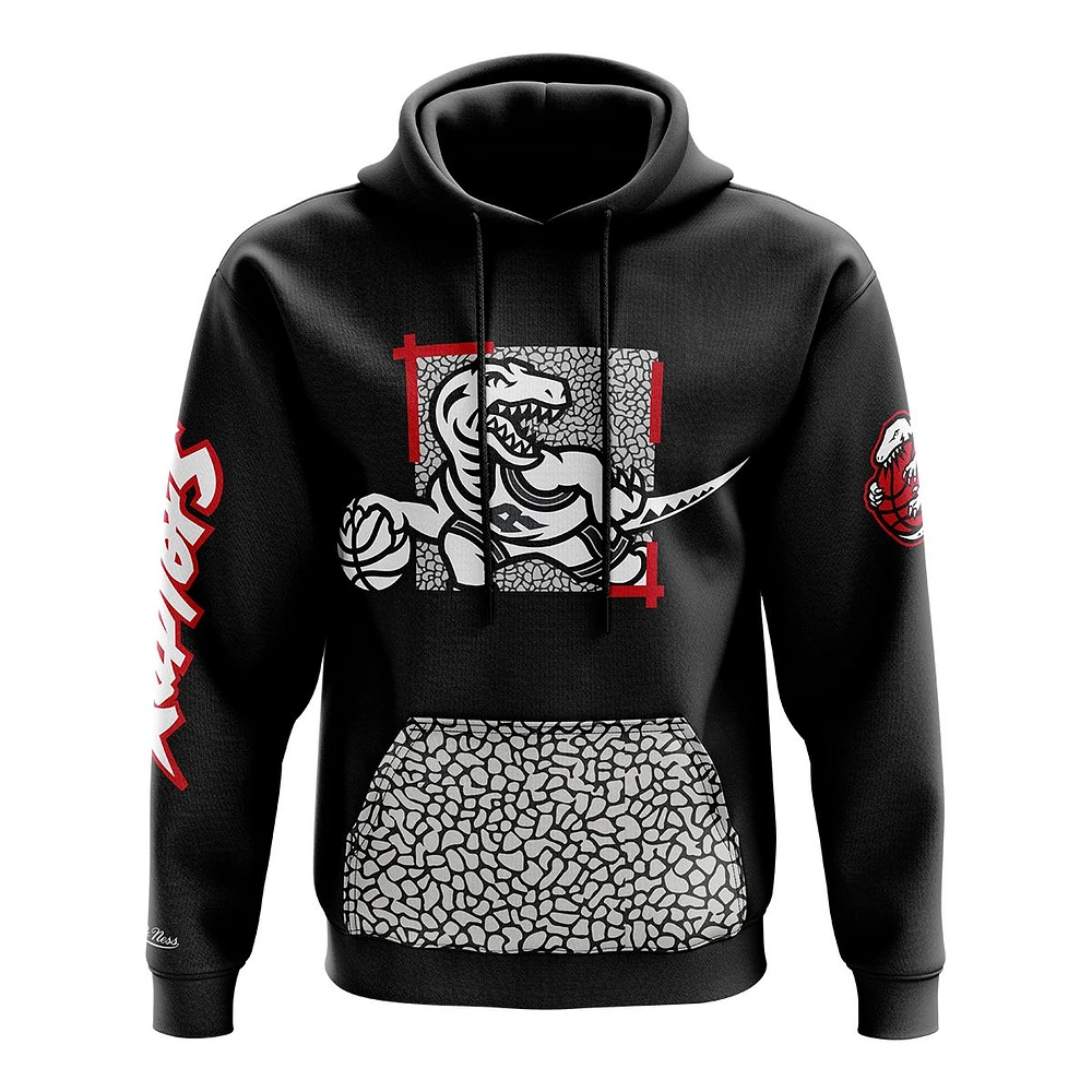 Toronto Raptors Mitchell & Ness Hardwood Classics Tough Skin Hoodie