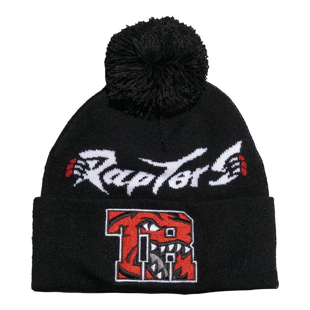 Toronto Raptors Mitchell & Ness HWC Mascot Claw Cuffed Pom Knit