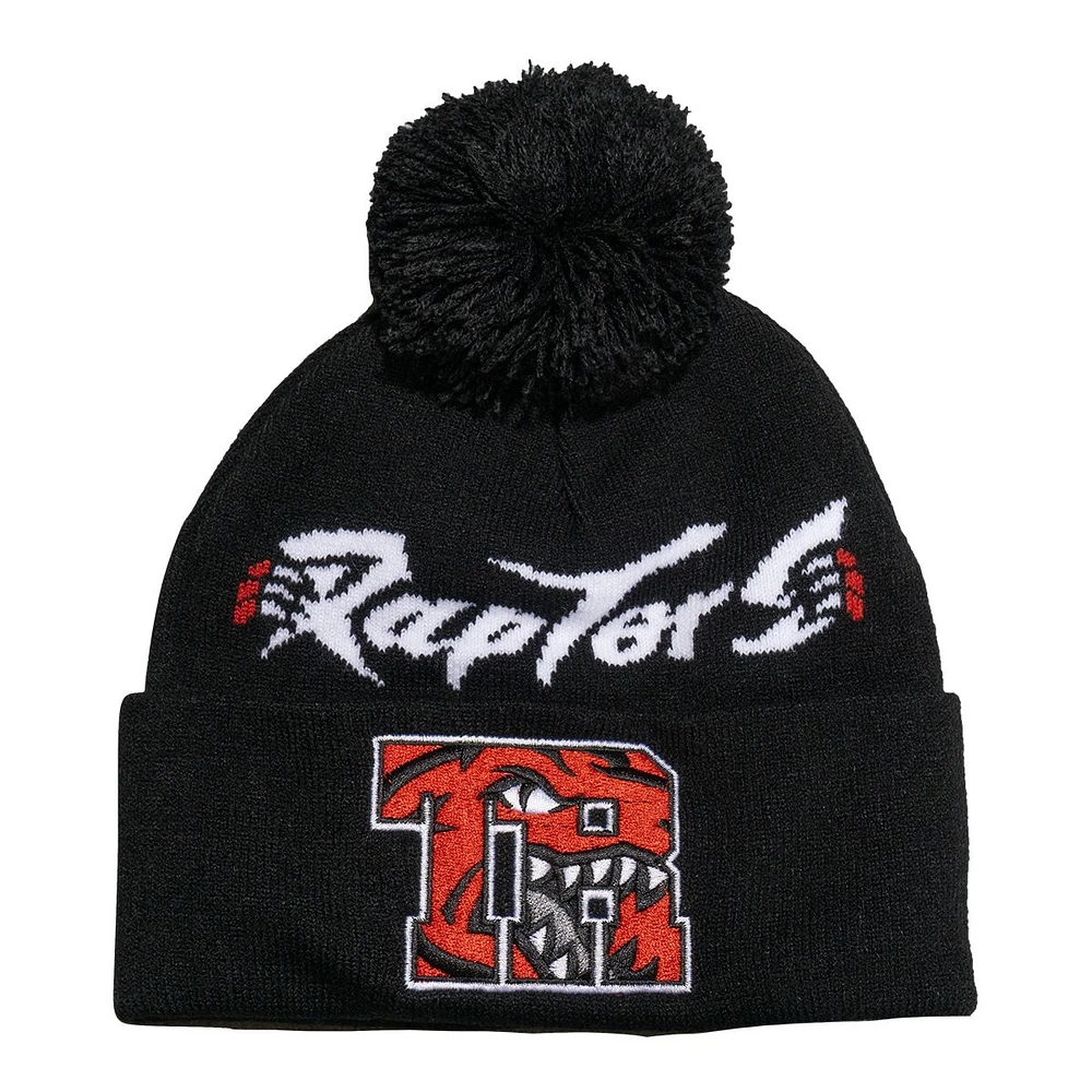 Toronto Raptors Mitchell & Ness HWC Mascot Claw Cuffed Pom Knit