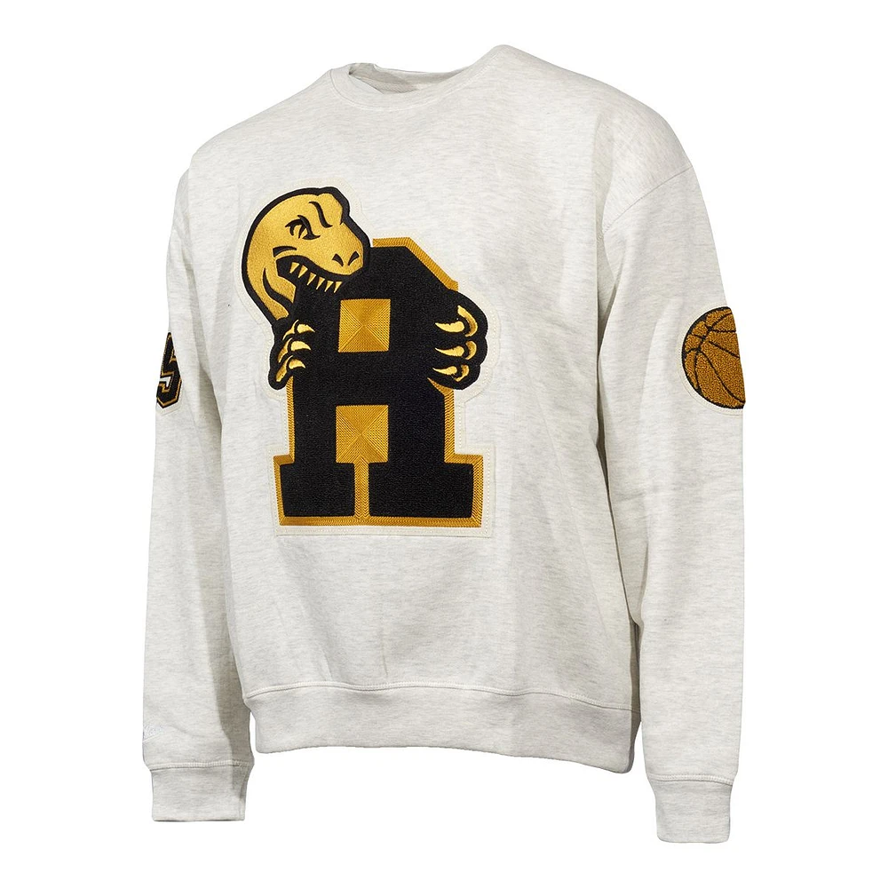 Toronto Raptors Mitchell & Ness HWC Varsity Oversized Crewneck Top