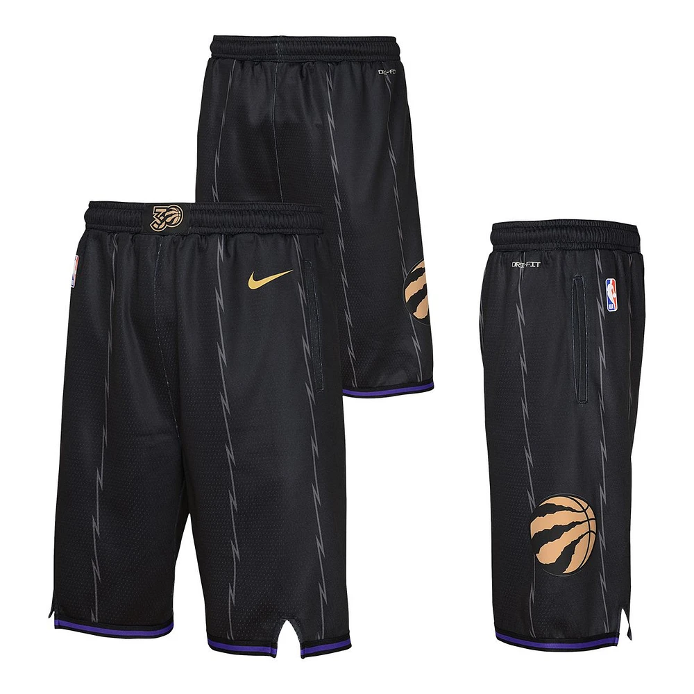 Youth Toronto Raptors Nike City Edition Shorts