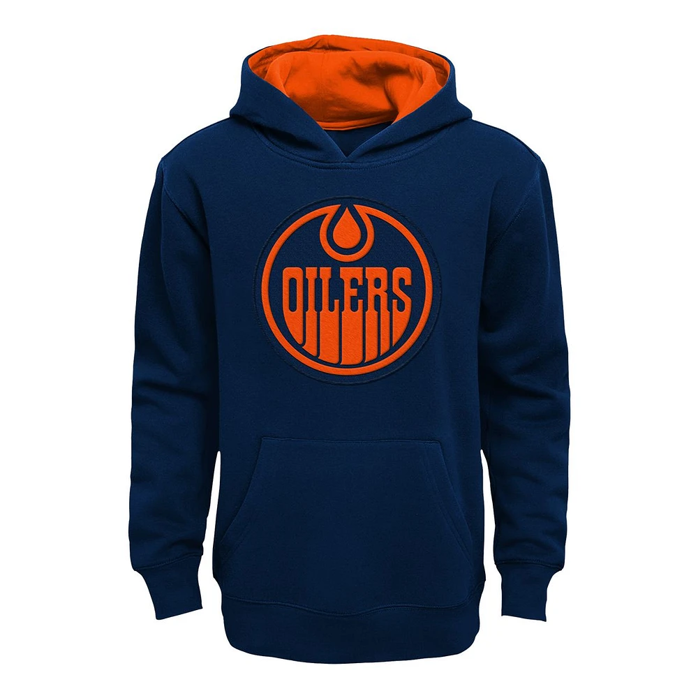 Youth Edmonton Oilers Prime Pullover Fleece Hoodie