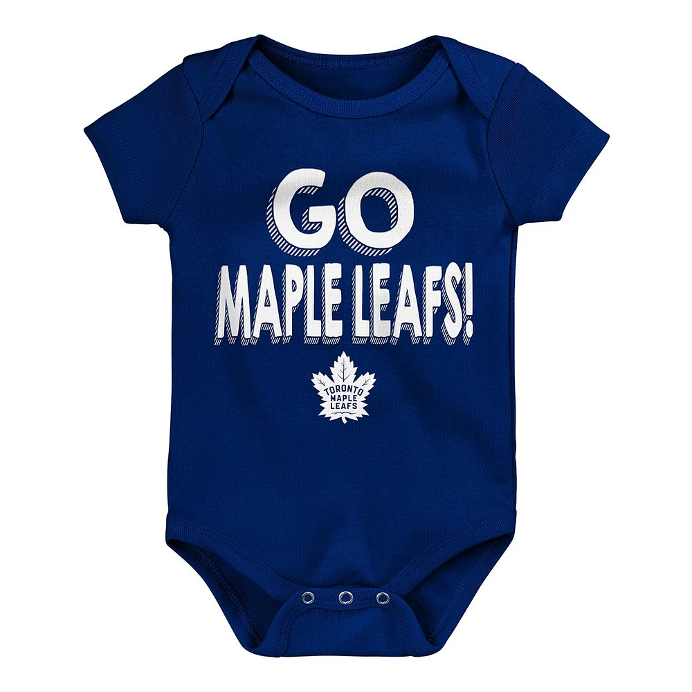 Infant Toronto Maple Leafs Outerstuff Born To Win Creeper Set - 3 Pack