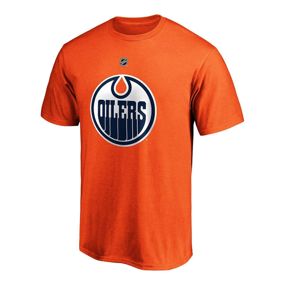 Edmonton Oilers Fanatics Men's Leon Draisaitl Authentic Stack T Shirt