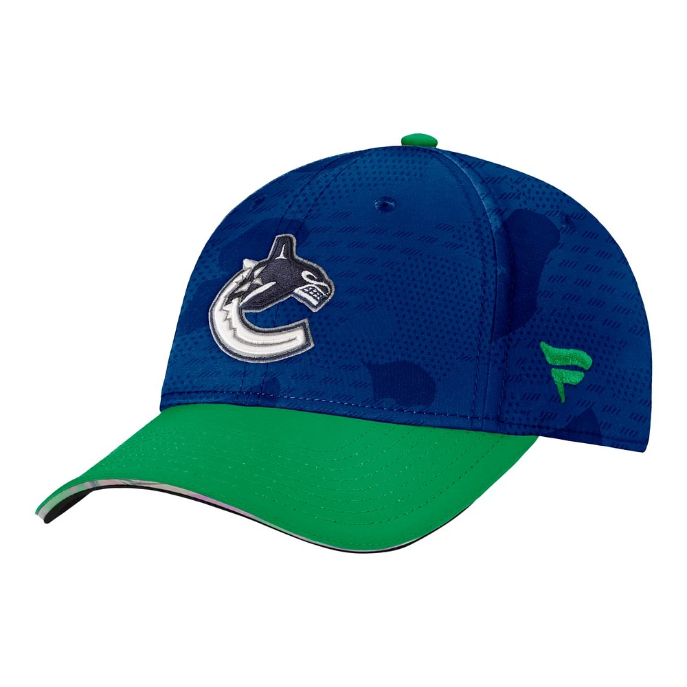 Vancouver Canucks Fanatics Locker Room Flex Hat, NHL, Hockey