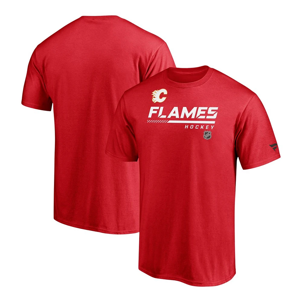 Calgary Flames Fanatics Locker Room Speed T Shirt