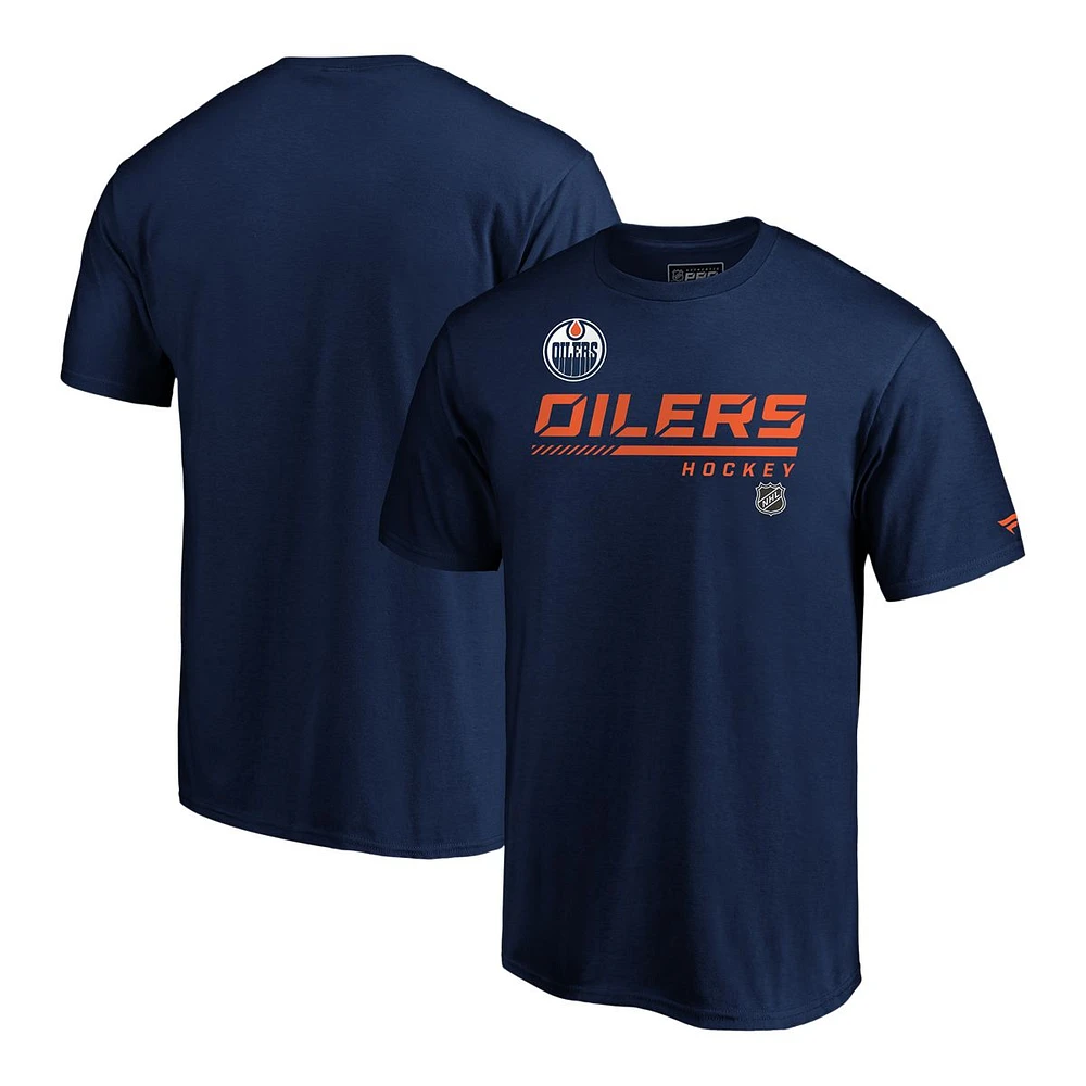 Edmonton Oilers Fanatics Locker Room Speed T Shirt