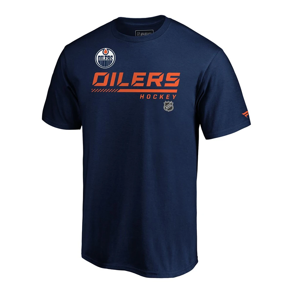 Edmonton Oilers Fanatics Locker Room Speed T Shirt