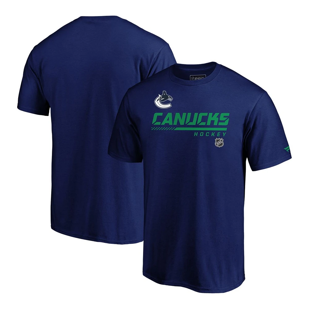 Vancouver Canucks Fanatics Locker Room Speed T Shirt