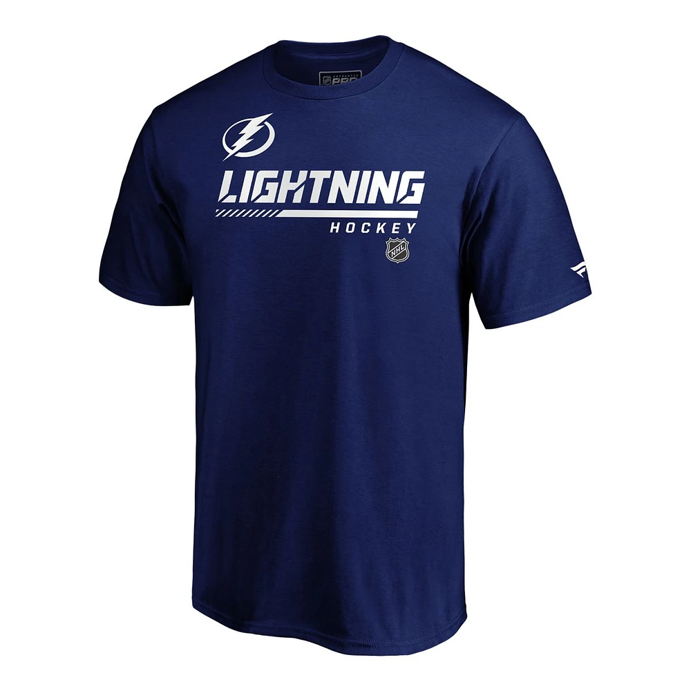 Tampa Bay Lightning Fanatics Locker Room Speed T Shirt