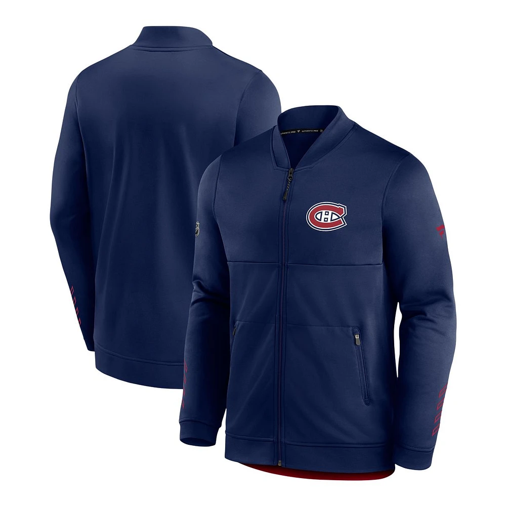 Montreal Canadiens Fanatics Locker Room Full Zip Fleece Jacket