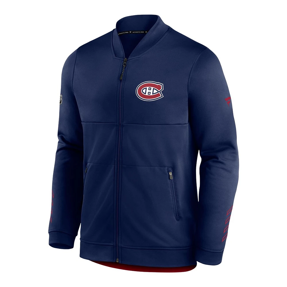 Montreal Canadiens Fanatics Locker Room Full Zip Fleece Jacket