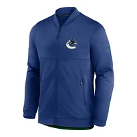 Vancouver Canucks Fanatics Locker Room Full Zip Fleece Jacket