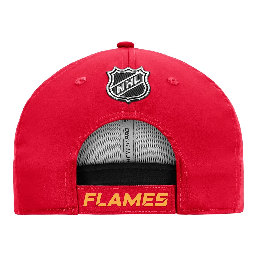 Calgary Flames Fanatics Locker Room Adjustable Hat, NHL, Hockey