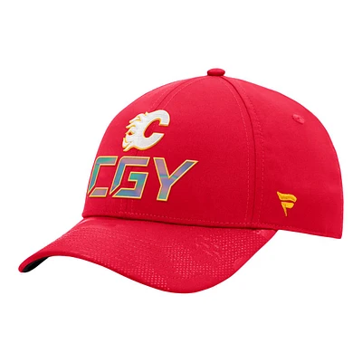 Calgary Flames Fanatics Locker Room Adjustable Hat, NHL, Hockey