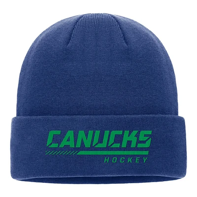 Vancouver Canucks Fanatics Locker Room Cuffed Knit Hat, NHL, Hockey