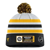 Boston Bruins Fanatics Draft Cuffed Pom Knit Beanie