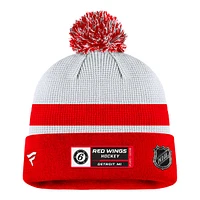 Detroit Red Wings Fanatics Draft Pom Knit Hat, NHL, Hockey