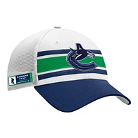 Vancouver Canucks Fanatics Draft Trucker Hat, NHL, Hockey