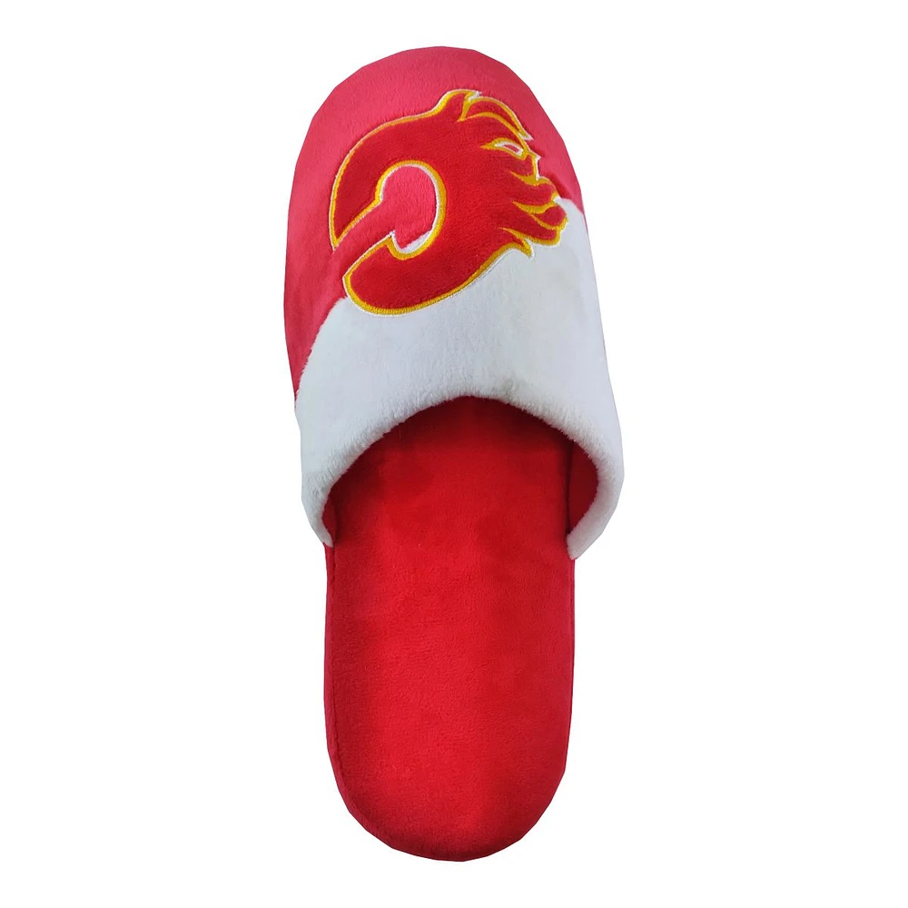 Calgary Flames Forever Collectibles Big Logo Slippers