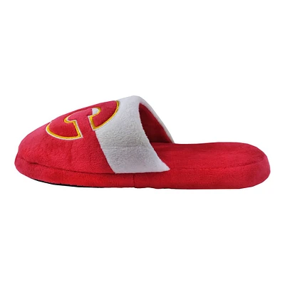 Youth Calgary Flames Forever Collectibles Big Logo Slippers