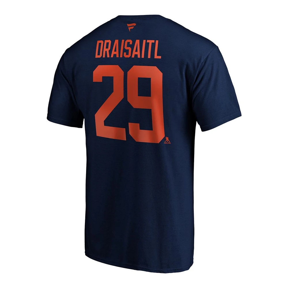 Edmonton Oilers Fanatics Leon Draisaitl Player Third T Shirt