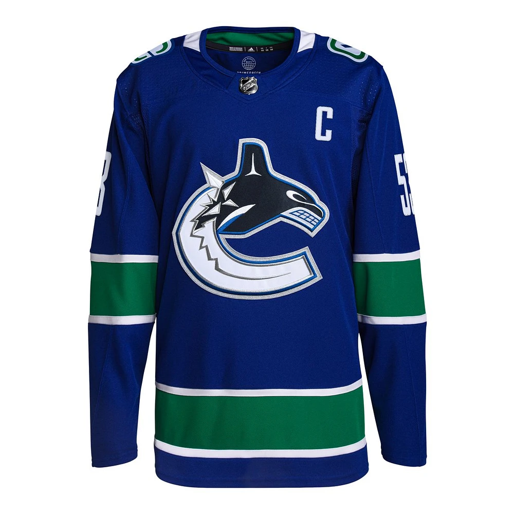 Vancouver Canucks adidas Bo Horvat Prime Authentic Jersey, Hockey, NHL