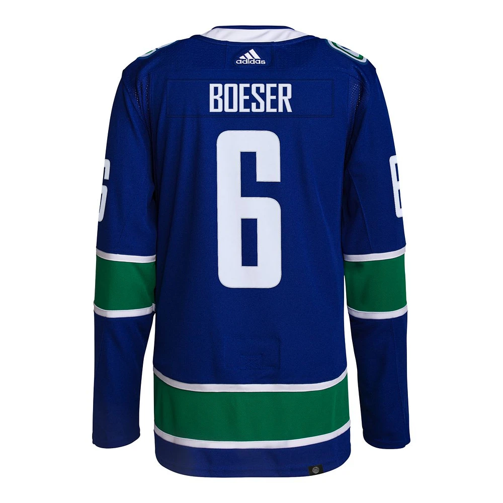 Vancouver Canucks adidas Brock Boeser Prime Authentic Jersey, Hockey, NHL