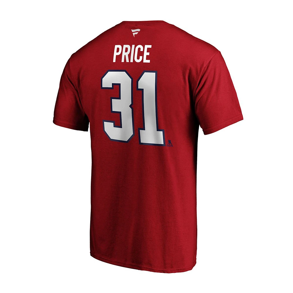 Montreal Canadiens Fanatics Carey Price Stacked T Shirt