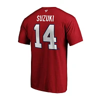 Montreal Canadiens Fanatics Nick Suzuki Stacked T Shirt