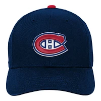 Youth Montreal Canadiens Outerstuff Precurve Snapback Cap