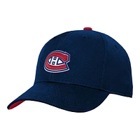 Youth Montreal Canadiens Outerstuff Precurve Snapback Cap