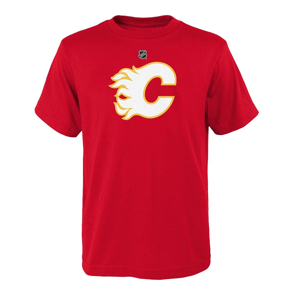 Youth Calgary Flames Outerstuff Primary Logo T Shirt