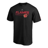 Calgary Flames Fanatics Authentic Pro Prime Stack Cotton T Shirt