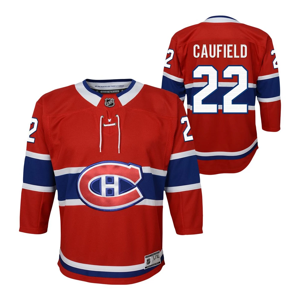 Montreal Canadiens Cole Caufield Replica Jersey, Youth, Hockey, NHL