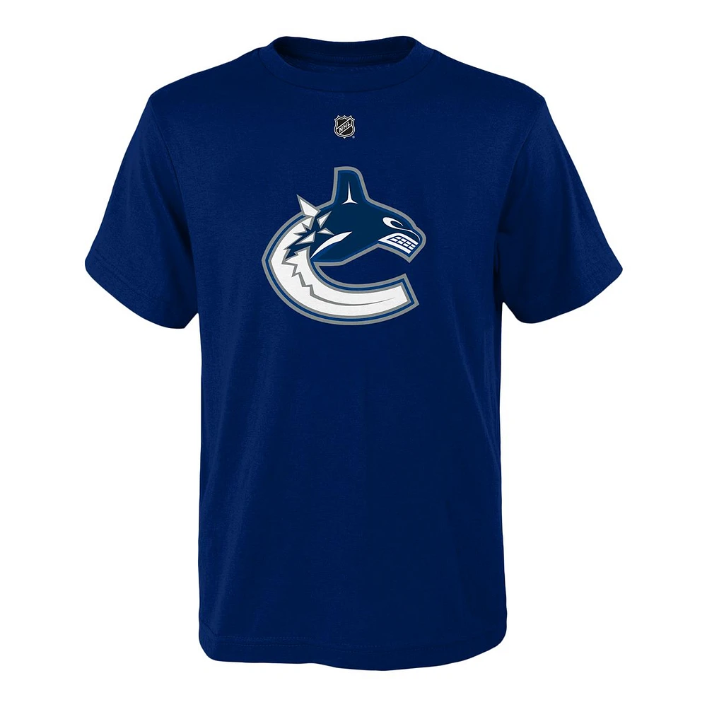 Child Vancouver Canucks Quinn Hughes Player T Shirt