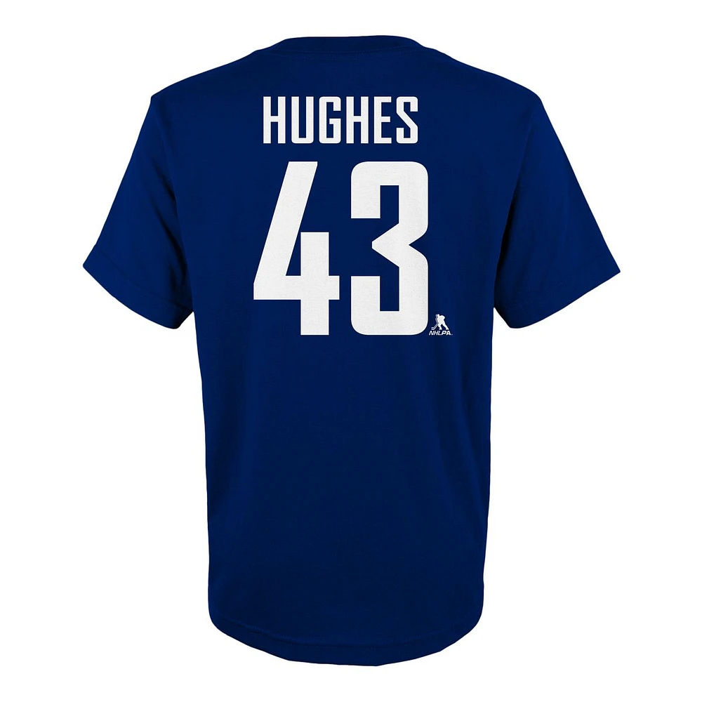 Youth Vancouver Canucks Quinn Hughes T Shirt