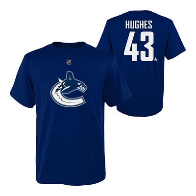 Youth Vancouver Canucks Quinn Hughes T Shirt