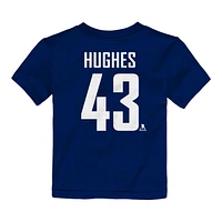 Infant Vancouver Canucks Quinn Hughes Player T Shirt