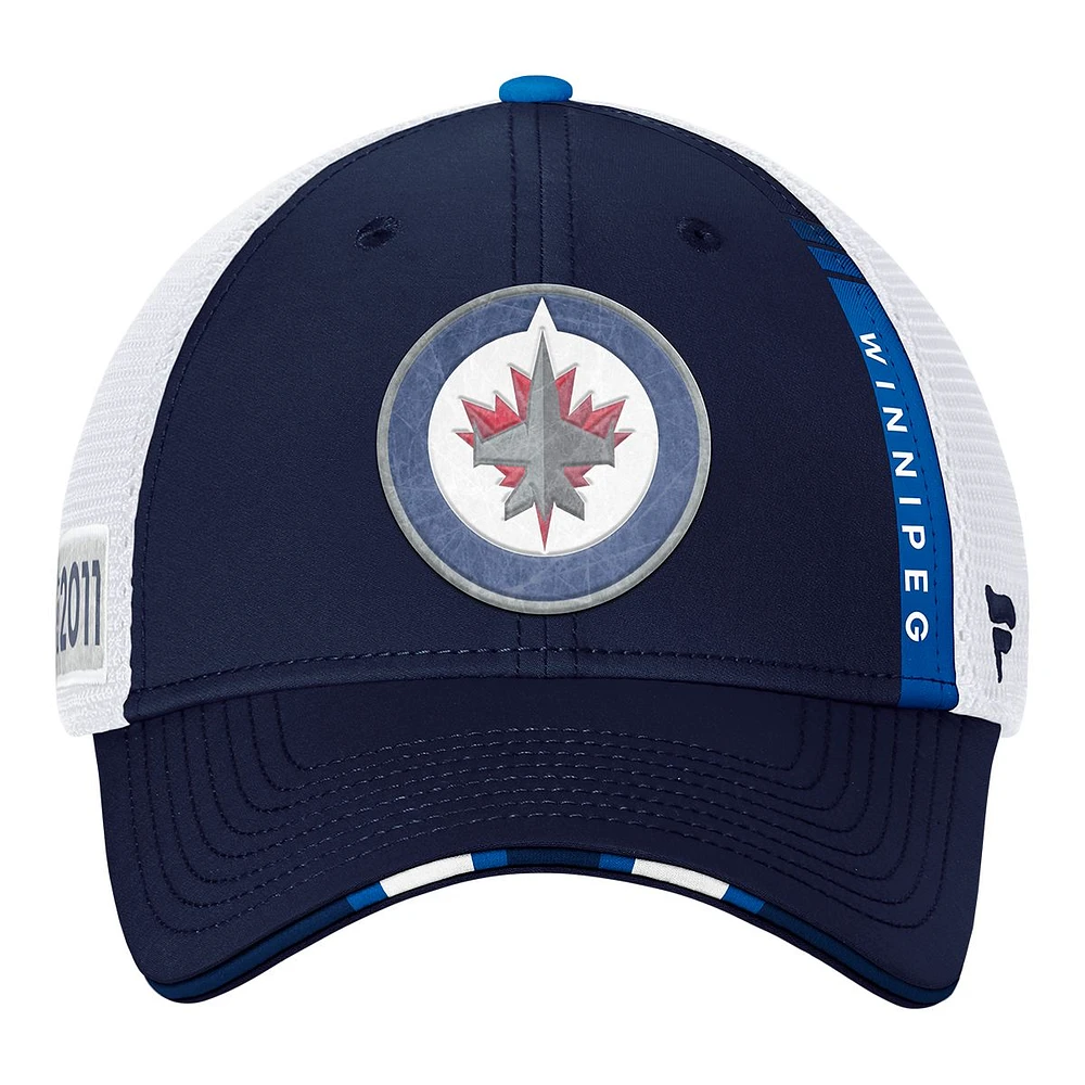 Winnipeg Jets Fanatics Draft Trucker Hat, NHL, Hockey