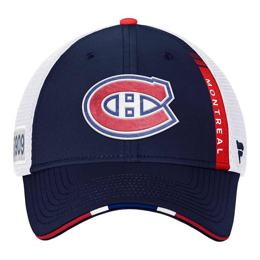 Montreal Canadiens Fanatics Authentic Pro Draft Trucker Hat, NHL, Hockey