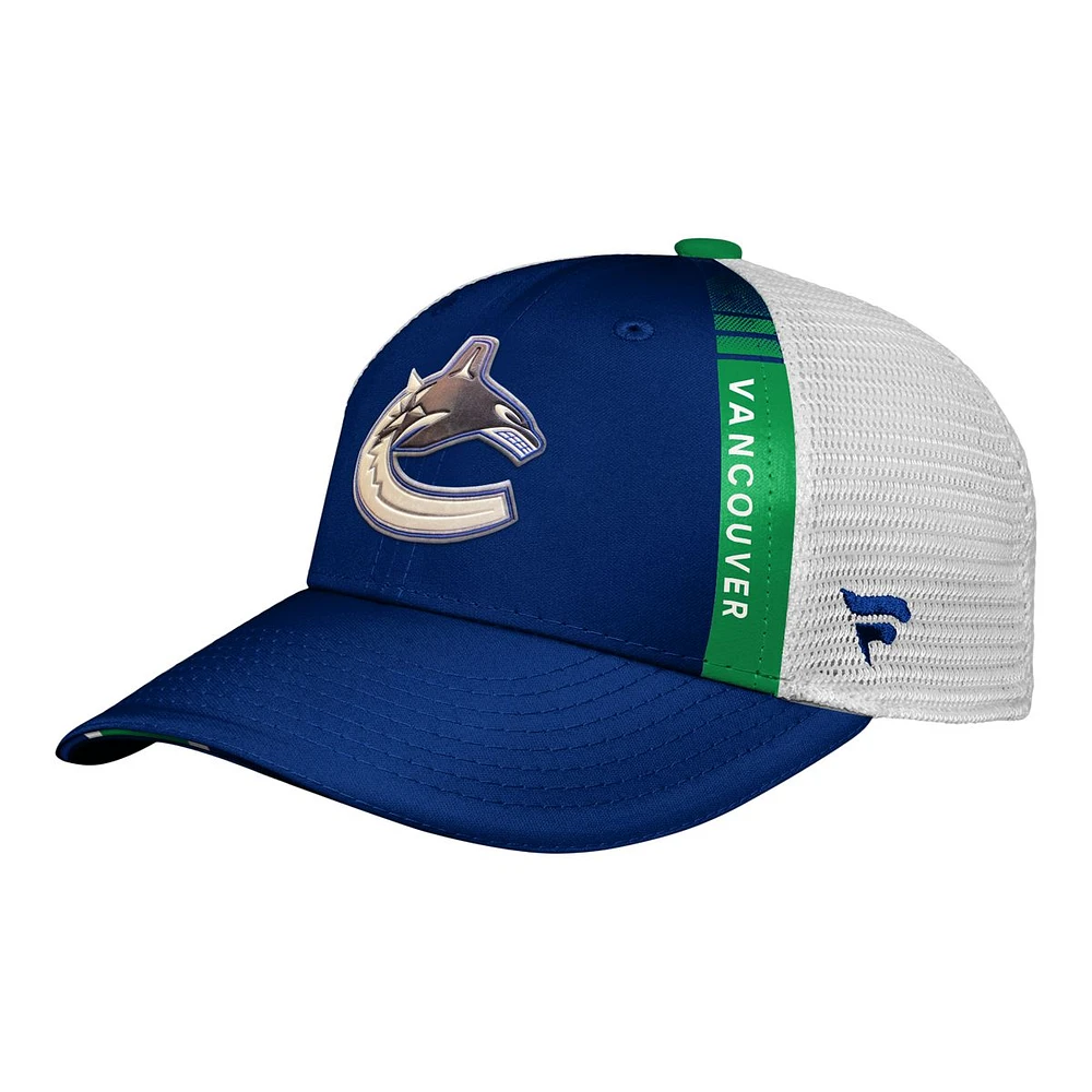 Vancouver Canucks Kids' Authentic Pro Draft Hat, NHL, Hockey