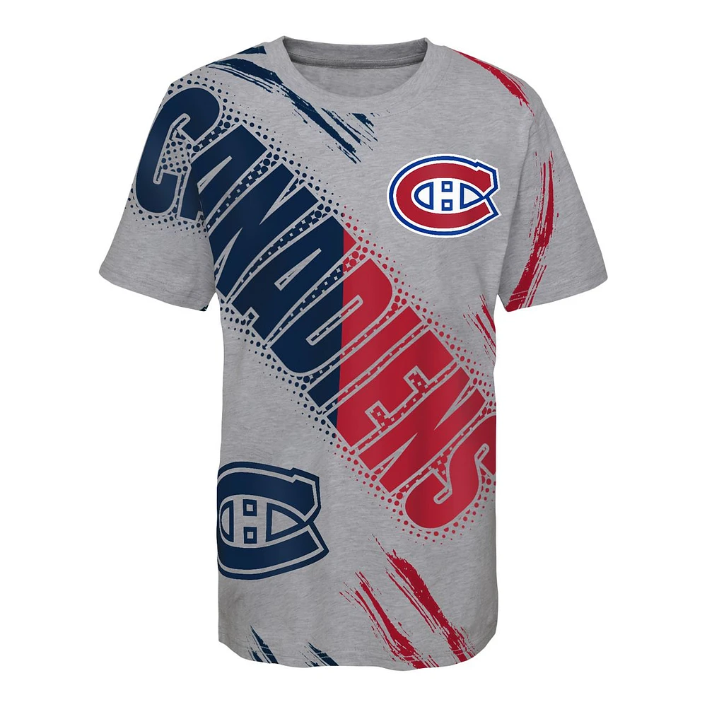 Youth Montreal Canadiens Outerstuff Overload T Shirt