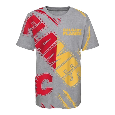 Youth Calgary Flames Outerstuff Overload T Shirt