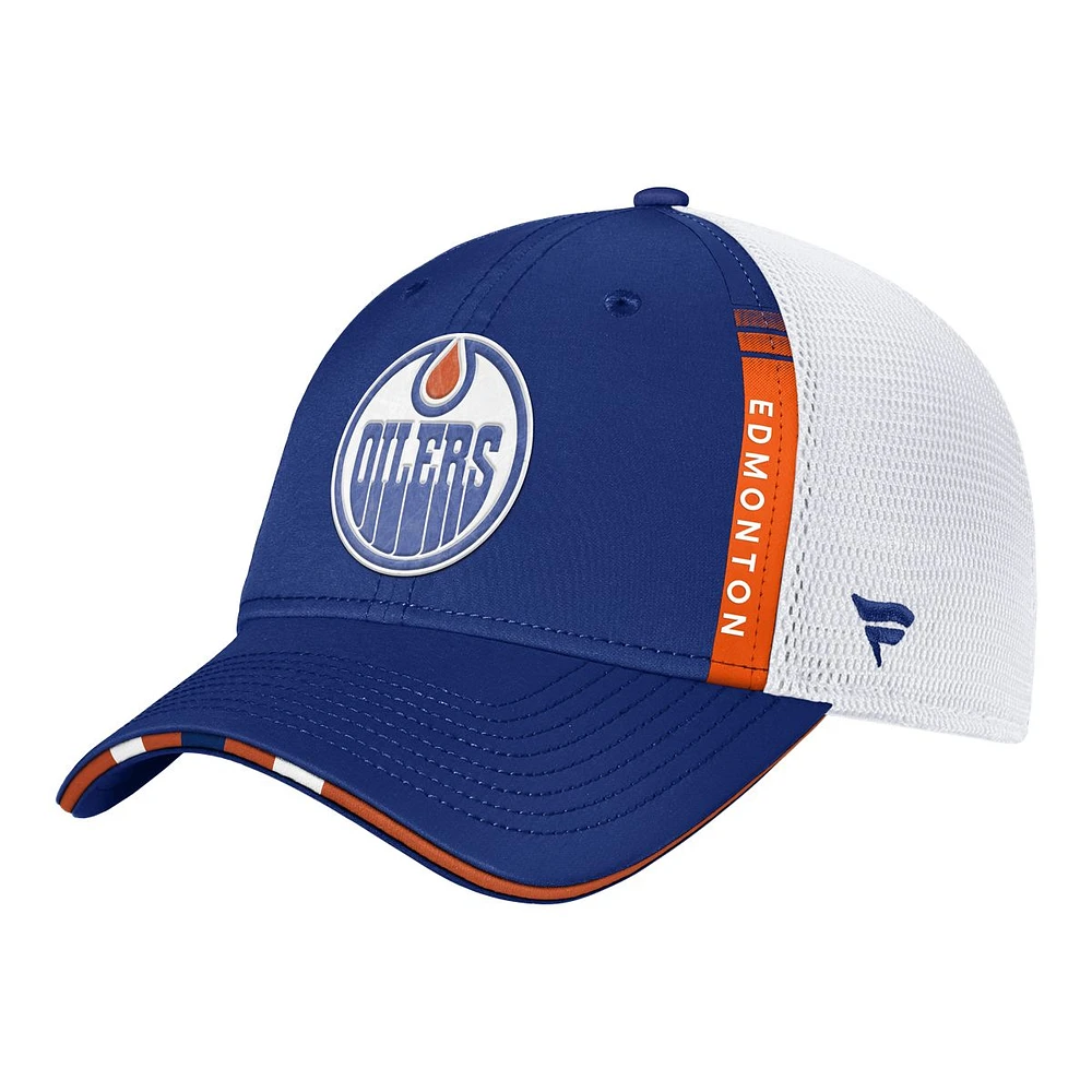 Edmonton Oilers Fanatics Podium Draft Hat, NHL, Hockey