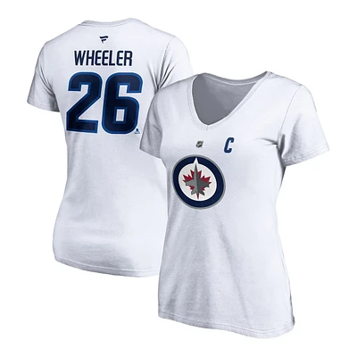 Winnipeg Jets Fanatics Women's Blake Wheeler Stacked Player T Shirt