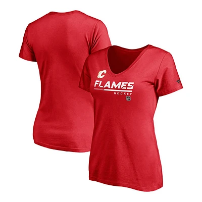 Calgary Flames Fanatics Women's Authentic Pro Speed T Shirt