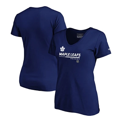 Toronto Maple Leafs Fanatics Women's Authentic Pro Speed V T Shirt