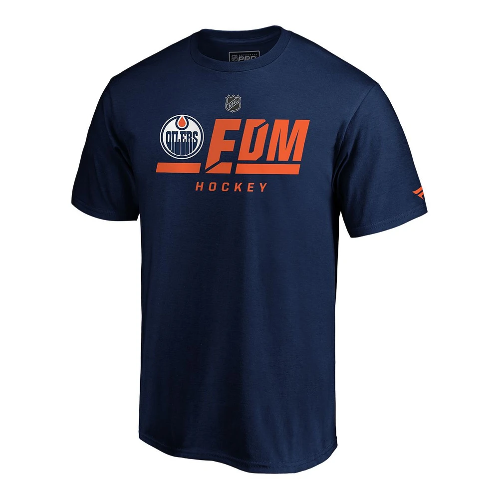 Edmonton Oilers Fanatics Authentic Pro Tricode T Shirt